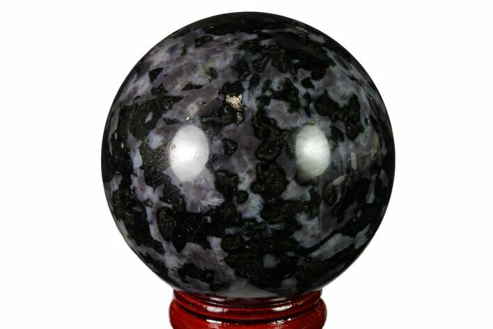 Polished, Indigo Gabbro Sphere - Madagascar #163302